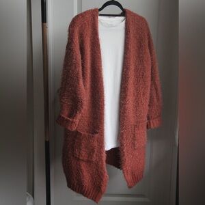 Olive + Oak Fuzzy Cardigan Sweater